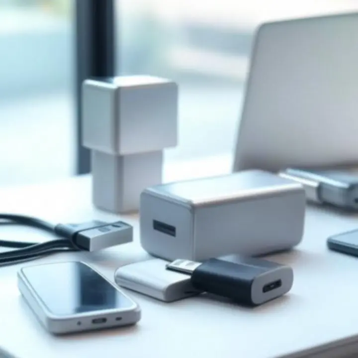 Zbliżenia na nowoczesne akcesoria zasilania PowerAreo przedstawione w wysokiej rozdzielczości